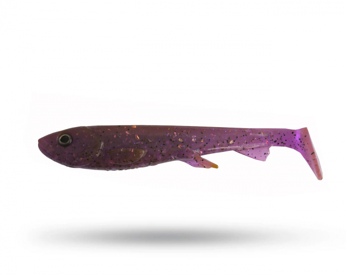 Wolfcreek Monster Shad - Ghost Purple Pigment i gruppen Fiskedrag / Gäddjiggar hos Örebro Fiske & Outdoor AB (WC MonsterShad Purple Pig)